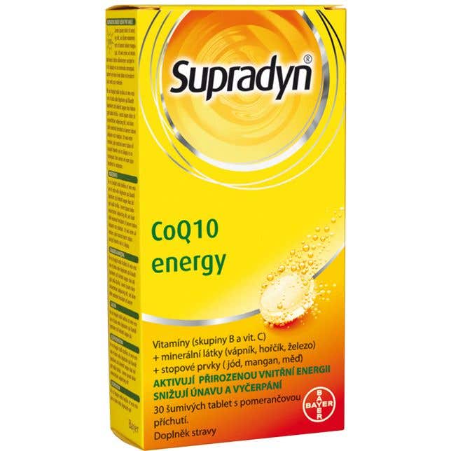 Supradyn coQ10 energy 30 šumivých tabliet
