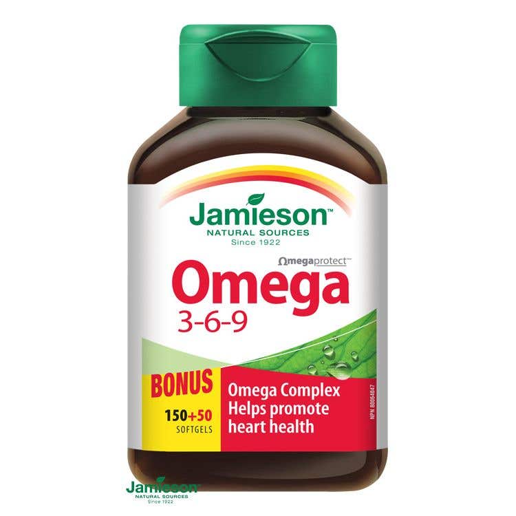 Jamieson Omega 3-6-9 1200 mg 200 kapsúl