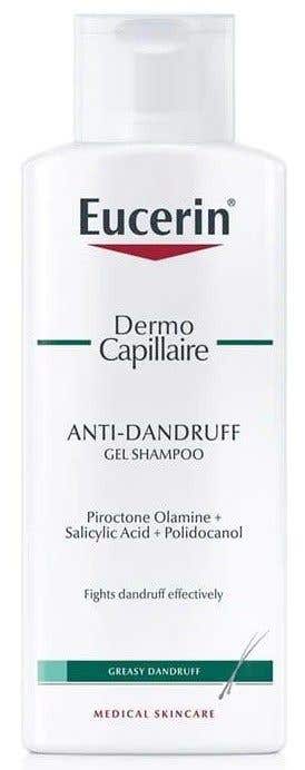 Eucerin Dermocapillaire Gélový šampón proti mastným lupinám 250 ml