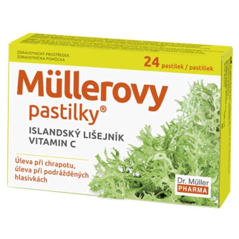 Dr. Müller Pastilky s islandským lišajníkom a vitamínom C 24 ks