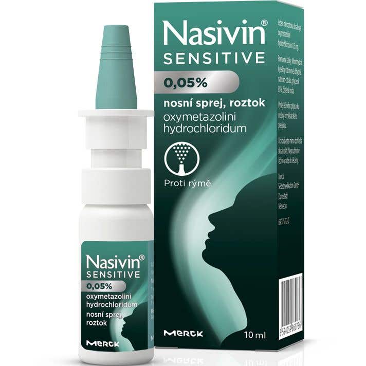 Nasivin Sensitive 0,5 mg/ml Nosový sprej 10 ml