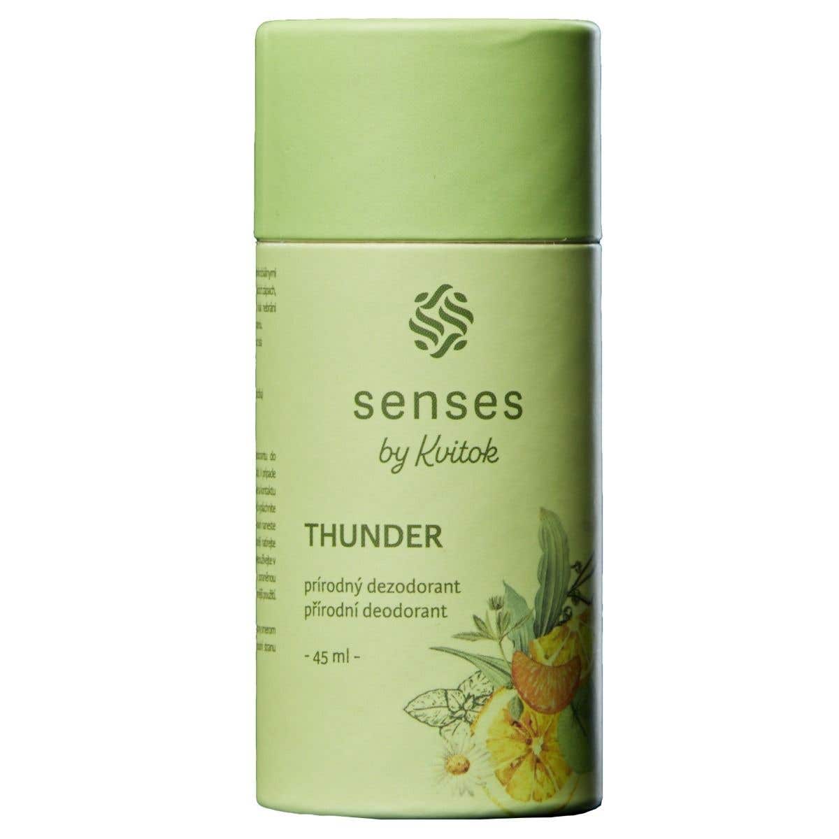 Kvitok Tuhý Dezodorant Senses – Thunder 45 ml