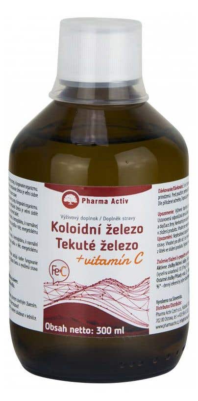 Pharma Activ Koloidné železo + Vitamín C 300 ml
