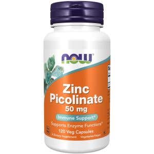 Now Foods Zinc Picolinate – zinok pikolinát 50 mg 120 rastlinných kapsúl