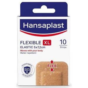 Hansaplast Flexible XL elastick&aacute; n&aacute;plasť 5x7, 2cm 10 ks