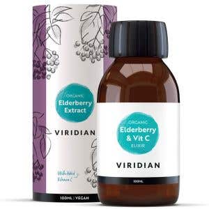 Viridian Elderberry Extract + Vitamín C Organic - Bezinkový extrakt s Vitamínom C BIO 100ml