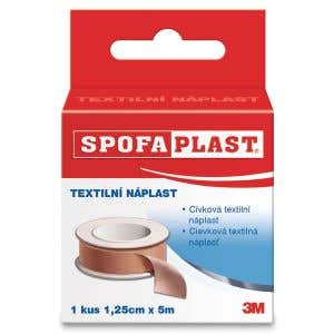 3M Spofaplast 131 Cievková textilná náplasť hnedá 1,25cm x 5m 1 ks