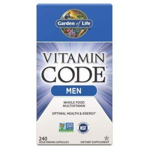 Garden of Life Vitamín Code RAW Men - multivitamín pre mužov 240 kapsúl