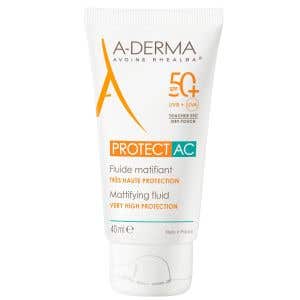A-Derma Protect AC zmatňujúci fluid na tvár SPF 50+ 40 ml