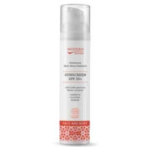 Wooden Spoon Opaľovacie mlieko na telo a tvár SPF 35+ Organic 100 ml
