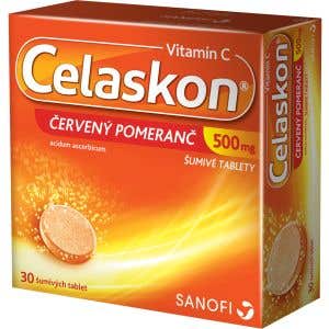 Celaskon 500 mg Červený pomaranč 30 šumivých tabliet