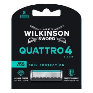 Wilkinson Quattro Skin Protection náhradné hlavice 8 ks