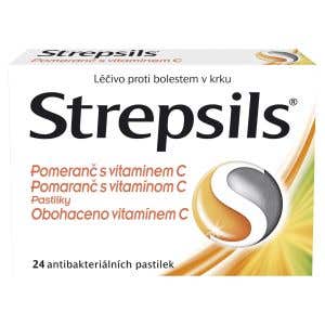 Strepsils Pomaranč s vitam&iacute;nom C 24 pastiliek