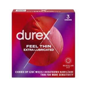 Durex Feel Thin Extra Lubricated 3 ks