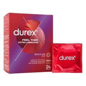 Durex Kondómy Feel Thin Extra Lubricated 24 ks