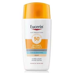 Eucerin Sun Ultra ľahký Fluid na opaľovanie na tvár Hydro Protect SPF 50+ – svetlý 50 ml