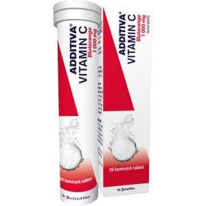 Additíva Vitamín C 1000 mg Blutorange šumivé tablety 20 ks