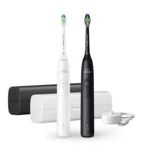 Philips Sonicare Series 5300 2 nabíjateľné zubné kefky HX7109/01 – biela a čierna