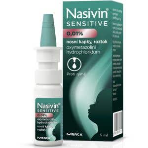 Nasivin Sensitive Dojčatá 0,1 mg/ml Nosové kvapky 5 ml