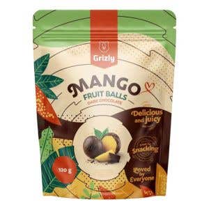 Grizly Mango guľôčky v horkej čokoláde 120 g