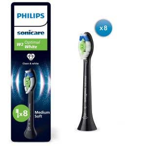 Philips Sonicare Optimal White HX6068/13 čierna – Náhradná hlavica 8 ks