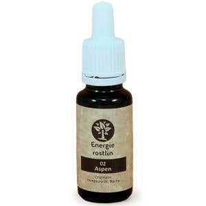Energie rostlin Bachové Esencie 2 - Aspen Esencia sensibility 20 ml