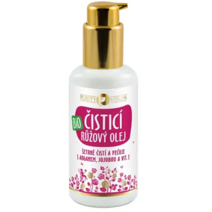 Purity Vision Ružový čistiaci olej s arganom jojobou a vitamínom E BIO 100 ml