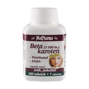 MedPharma Beta karot&eacute;n forte 25000 IU + panthenol + PABA 107 kaps&uacute;l