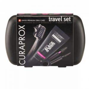 Curaprox Travel Set Black is White - Cestovná súprava na ústnu hygienu