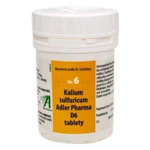 Adler Pharma Sch&uuml;sslerove soli &ndash; Nr. 6 Kalium sulfuricum D6 1000 tabliet