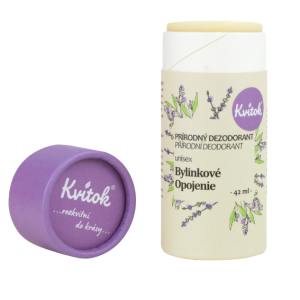 Kvitok Tuhý dezodorant - Bylinkové opojenie - unisex 45 ml