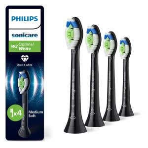 Philips Sonicare Optimal White HX6064/88 čierna - Náhradná hlavica 4 ks