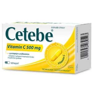 Cetebe Vitamín C 500 mg 60 kapsúl