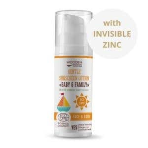 Wooden Spoon Opaľovacie telové mlieko Baby & Family SPF 30 BIO 50 ml