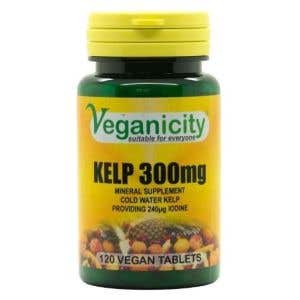 Veganicity Kelp zdroj jódu 300 mg 120 tabliet