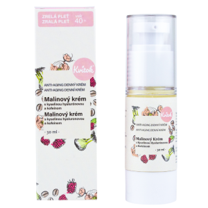 Kvitok Malinový krém s kofeínom 40+ 30 ml
