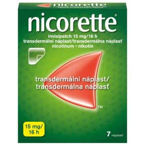 Nicorette Invisipatch 15 mg/16 h transdermálna náplasť 7 ks