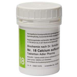 Adler Pharma Schüsslerove soli – Nr. 18 Calcium sulfuratum D12 400 tabliet