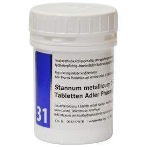 Adler Pharma Schüsslerove soli – Nr. 31 Stannum metallicum D12 400 tabliet