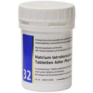 Adler Pharma Schüsslerove soli – Nr. 32 Natrium tetraboracicum D12 400 tabliet