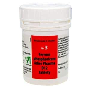 Adler Pharma Schüsslerove soli – Nr. 3 Ferrum phosphoricum D12 2000 tabliet