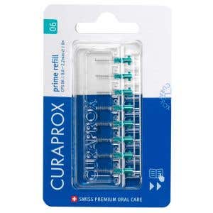 Curaprox CPS 06 prime refill medzizubné kefky 8 ks tyrkysové
