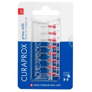 Curaprox CPS 07 prime refill medzizubné kefky 8 ks červené