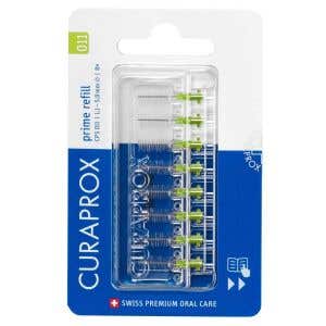 Curaprox CPS 011 prime refill medzizubné kefky 8 ks svetlo zelené