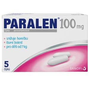 Paralen 100 mg 5 čap&iacute;kov