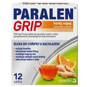 Paralen Grip Horúci nápoj pomaranč a zázvor 12 sáčkov