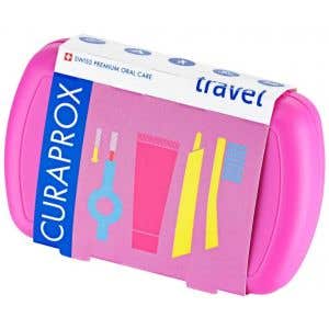 Curaprox Travel set ružový Cestovná súprava na ústnu hygienu 1 ks