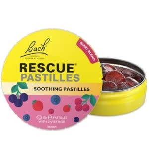 Nelsons Bachove esencie Rescue Pastilky s príchuťou lesných plodov 50 g