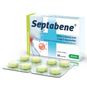 Septabene Citrón a bazový kvet 3mg/1mg 16 pastiliek
