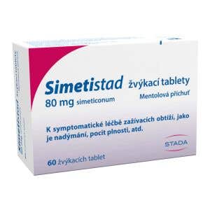 Simetistad 80 mg 60 žuvacích tablety